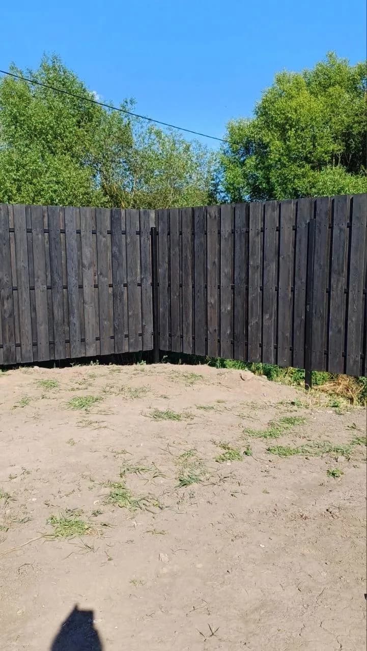 Деревянный забор для участка