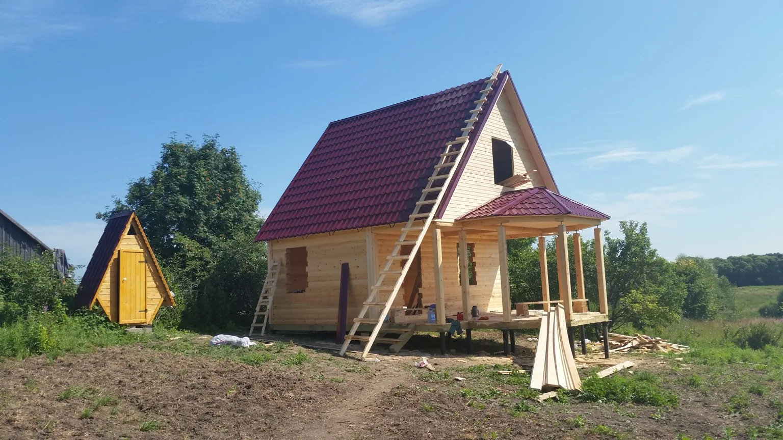Дом из бруса с террасой — фото 4