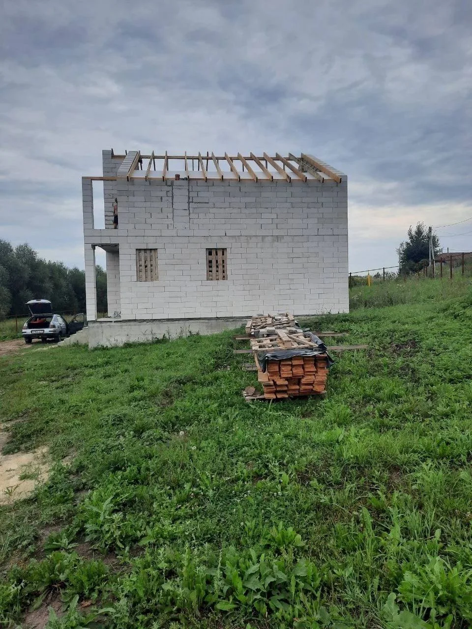 Двухэтажный дом из газоблока — фото 13