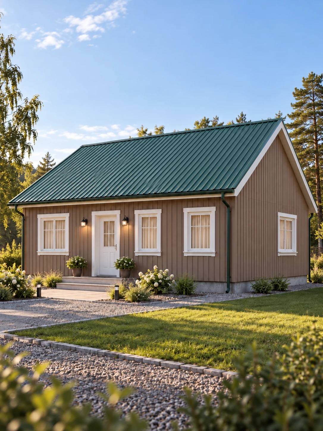 Одноэтажный дом 12×10,4 м, 92,5 м²